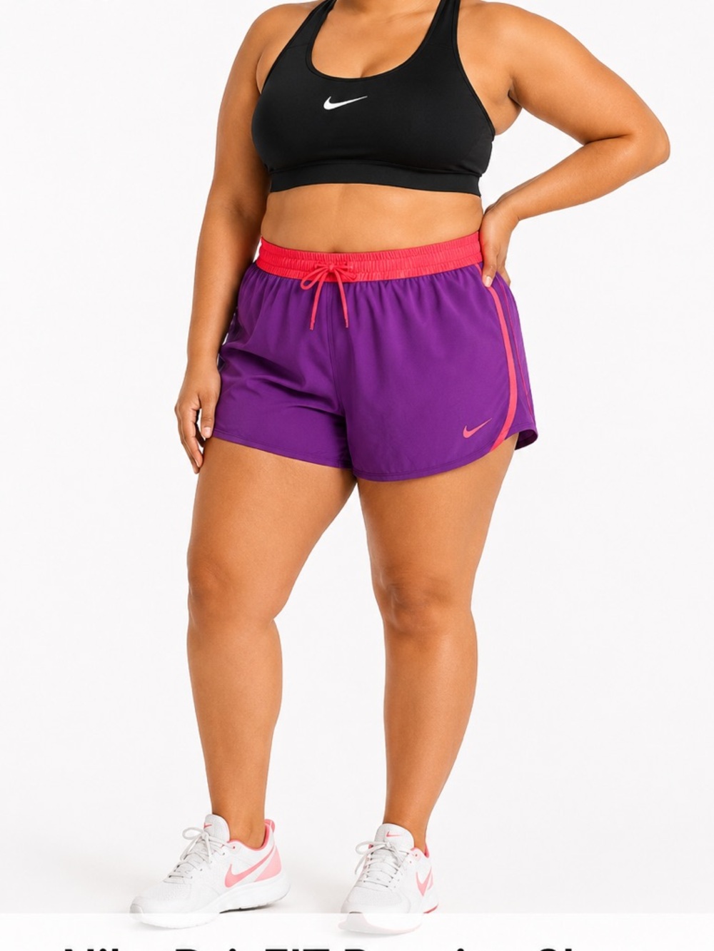 Nike Dri-FIT Women’s XL Running Shorts Purple Pink Athletic Gym Workout